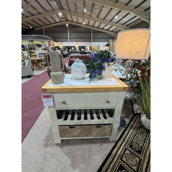 Valerie Painted Small Kitchen Island